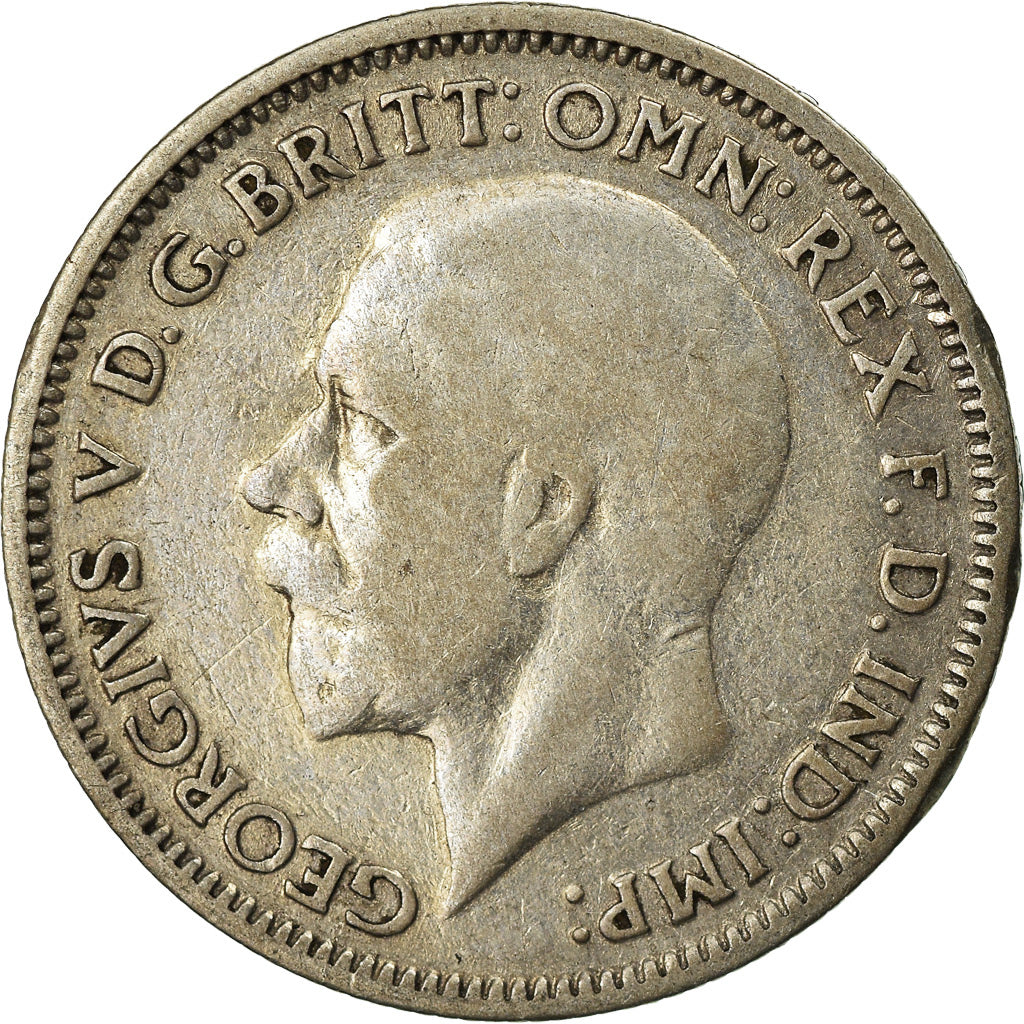 Coin, Great Britain, George V, 6 Pence, 1935, VF(30-35), Silver, KM:832