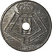 Monnaie, Belgique, 25 Centimes, 1946, TTB+, Zinc, KM:131