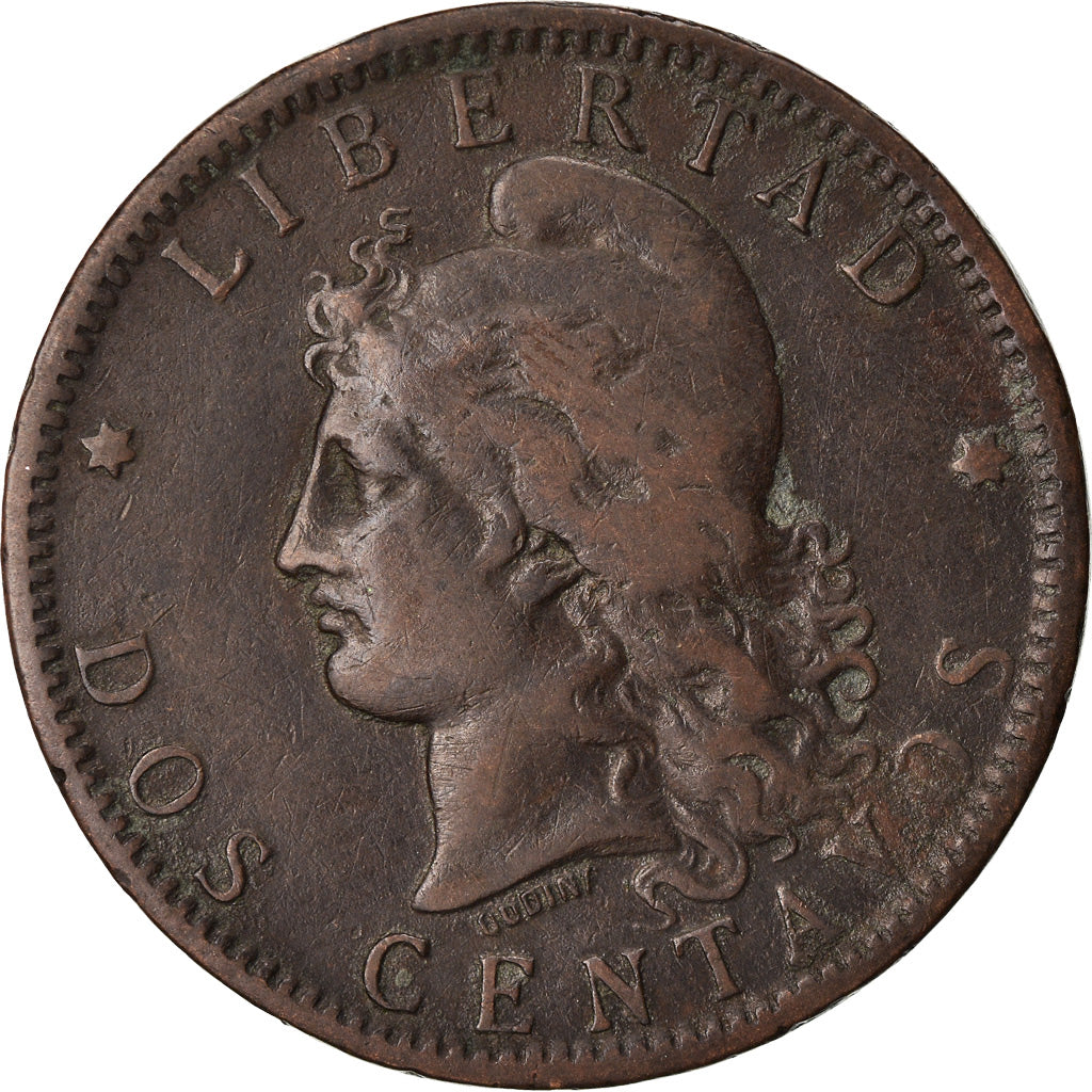 Coin, Argentina, 2 Centavos, 1893, VF(30-35), Bronze, KM:33