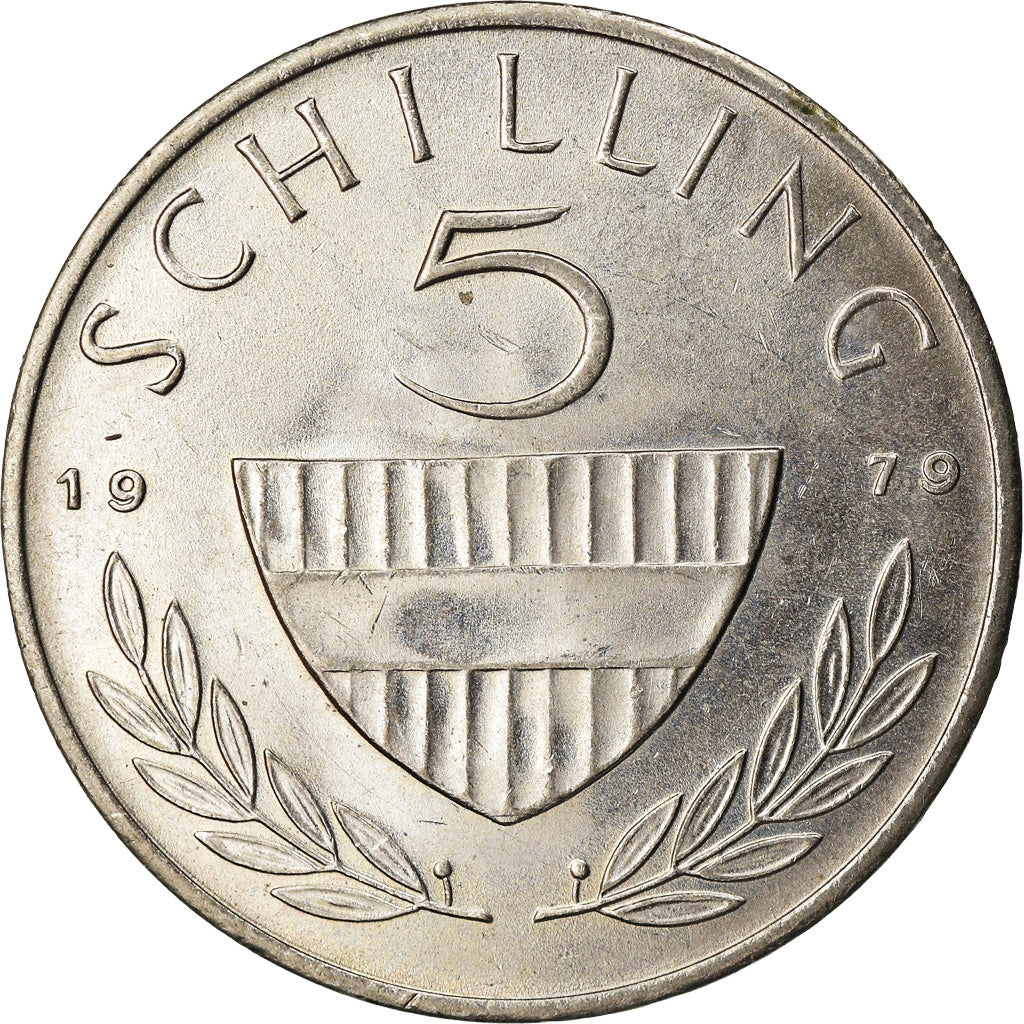 Coin, Austria, 5 Schilling, 1979, AU(50-53), Copper-nickel, KM:2889a