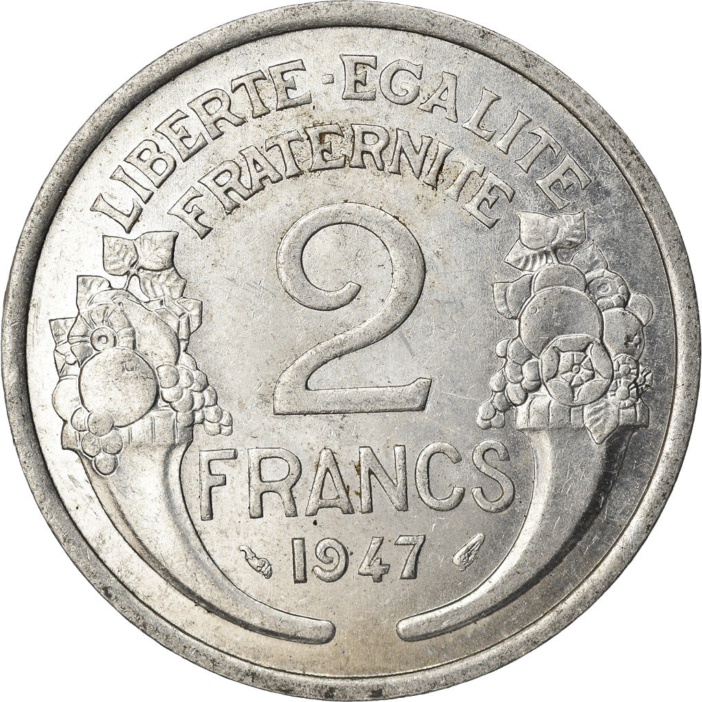 Monnaie, France, Morlon, 2 Francs, 1947, Paris, TTB+, Aluminium, Gadoury:538b