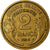 Moneda, Francia, Morlon, 2 Francs, 1935, Paris, BC+, Aluminio - bronce, KM:886