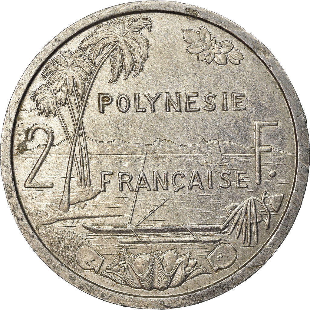 Coin, French Polynesia, 2 Francs, 1983, Paris, VF(30-35), Aluminum, KM:10