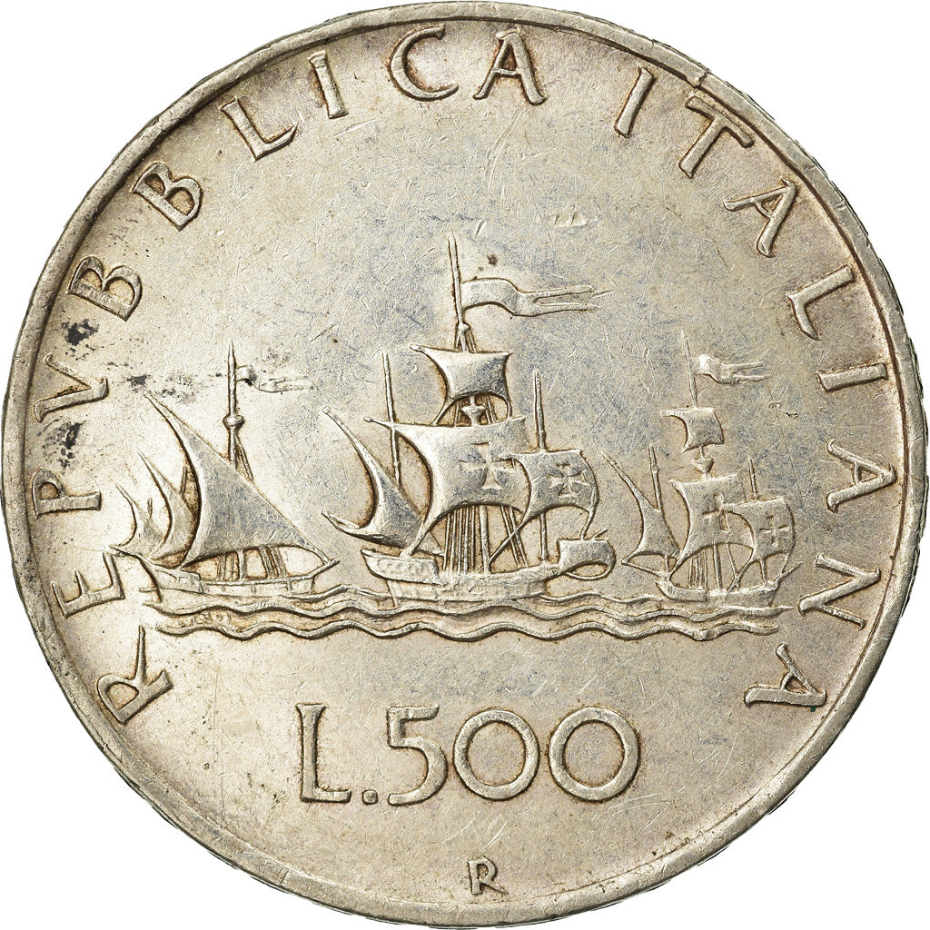 Coin, Italy, 500 Lire, 1960, Rome, VF(30-35), Silver, KM:98