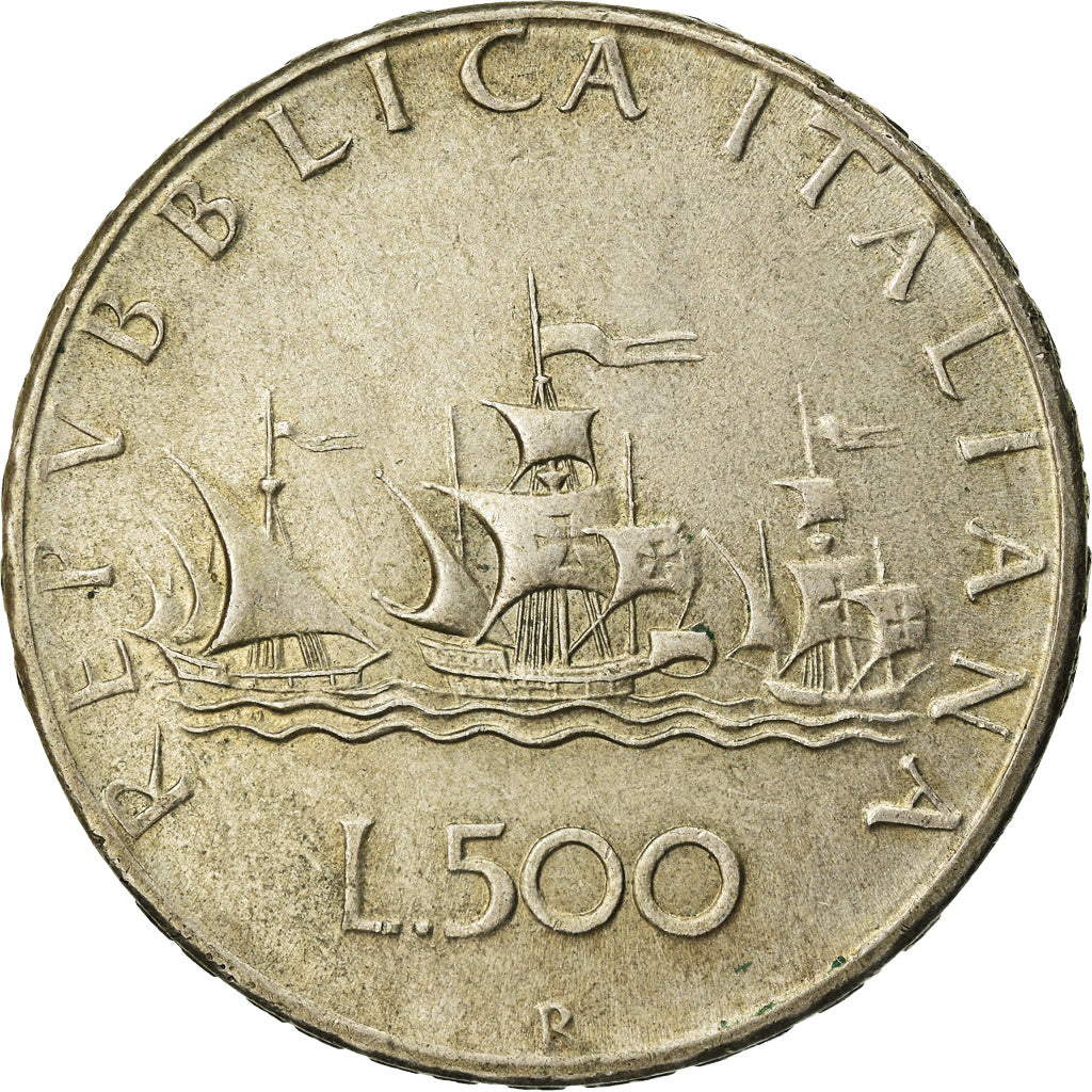 Coin, Italy, 500 Lire, 1965, Rome, VF(30-35), Silver, KM:98