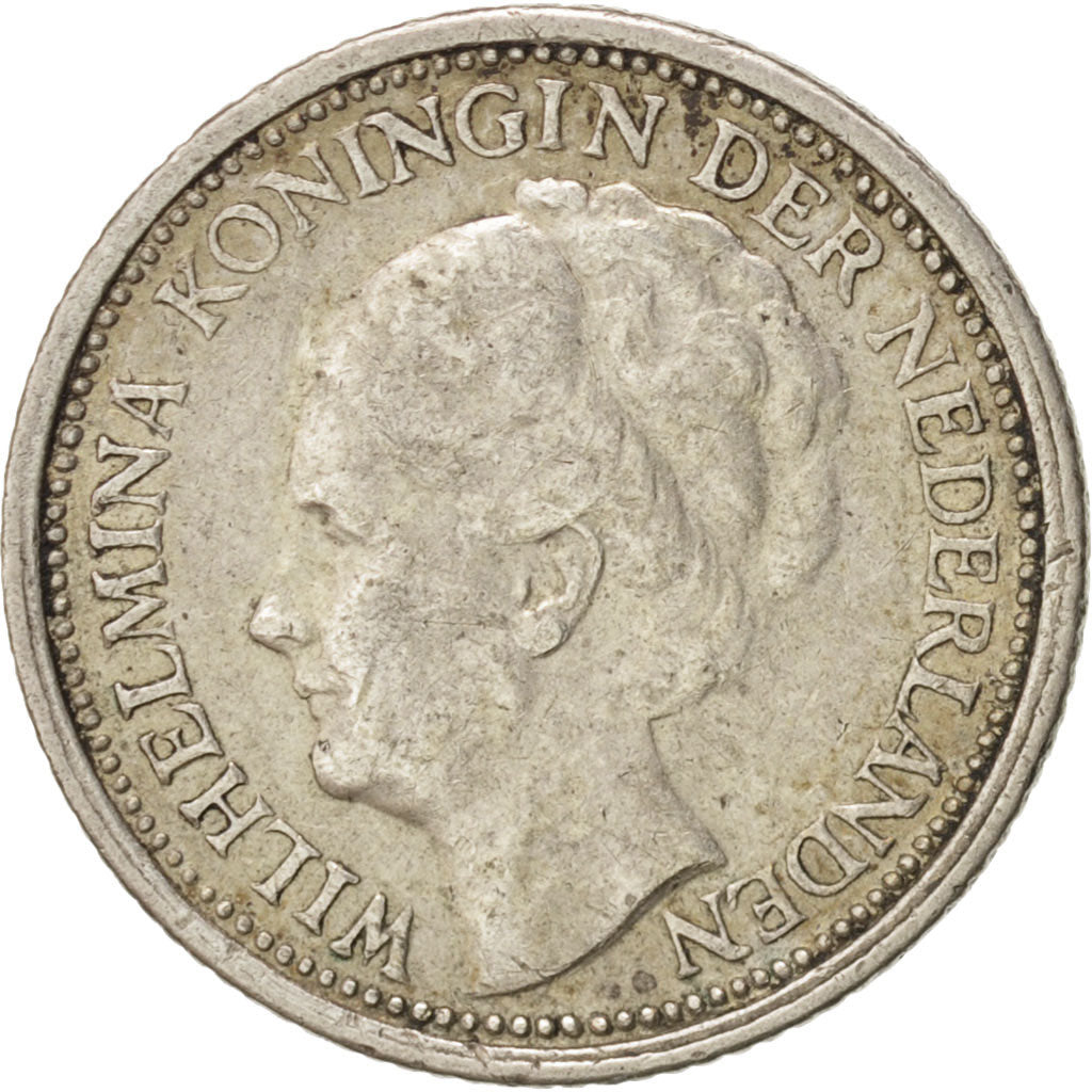 Netherlands, Wilhelmina I, 10 Cents, 1939, , AU(50-53), Silver,...