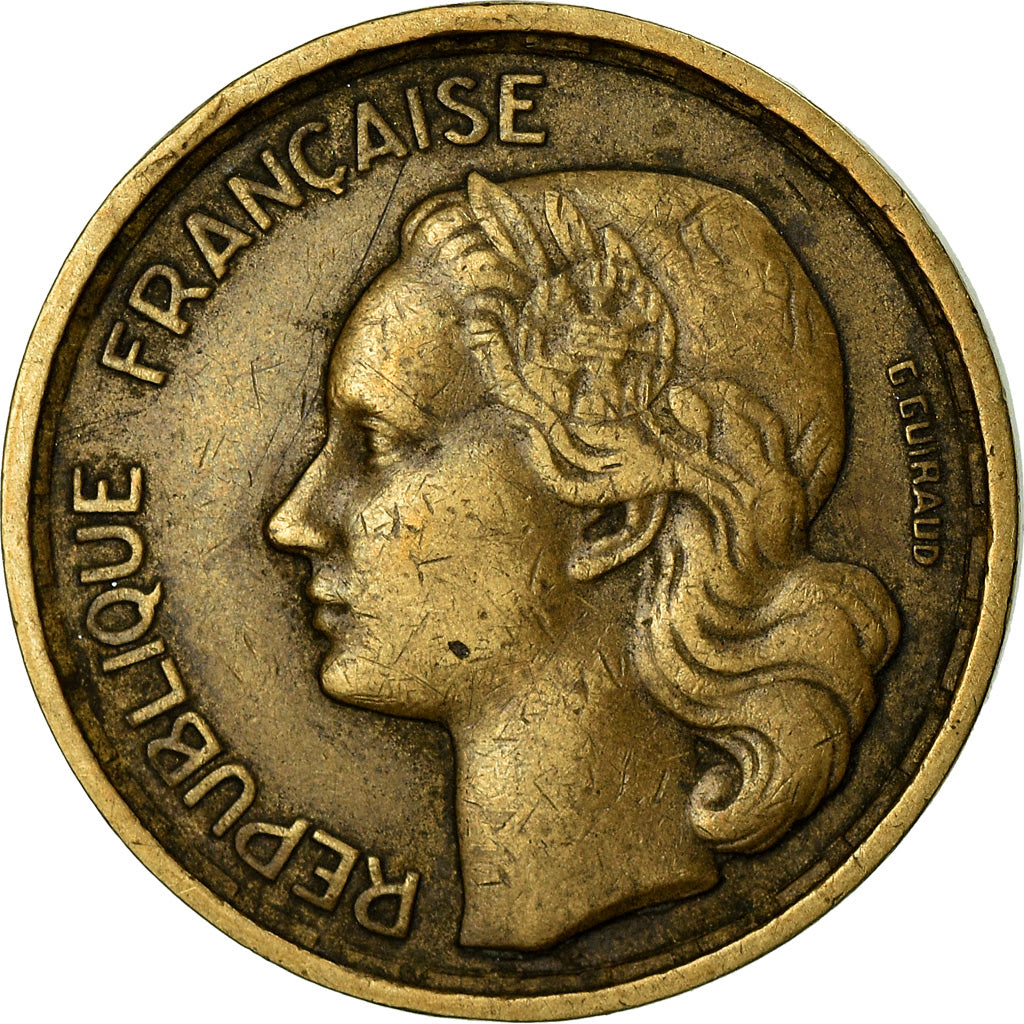 Coin, France, Guiraud, 10 Francs, 1954, Beaumont - Le Roger, EF(40-45)