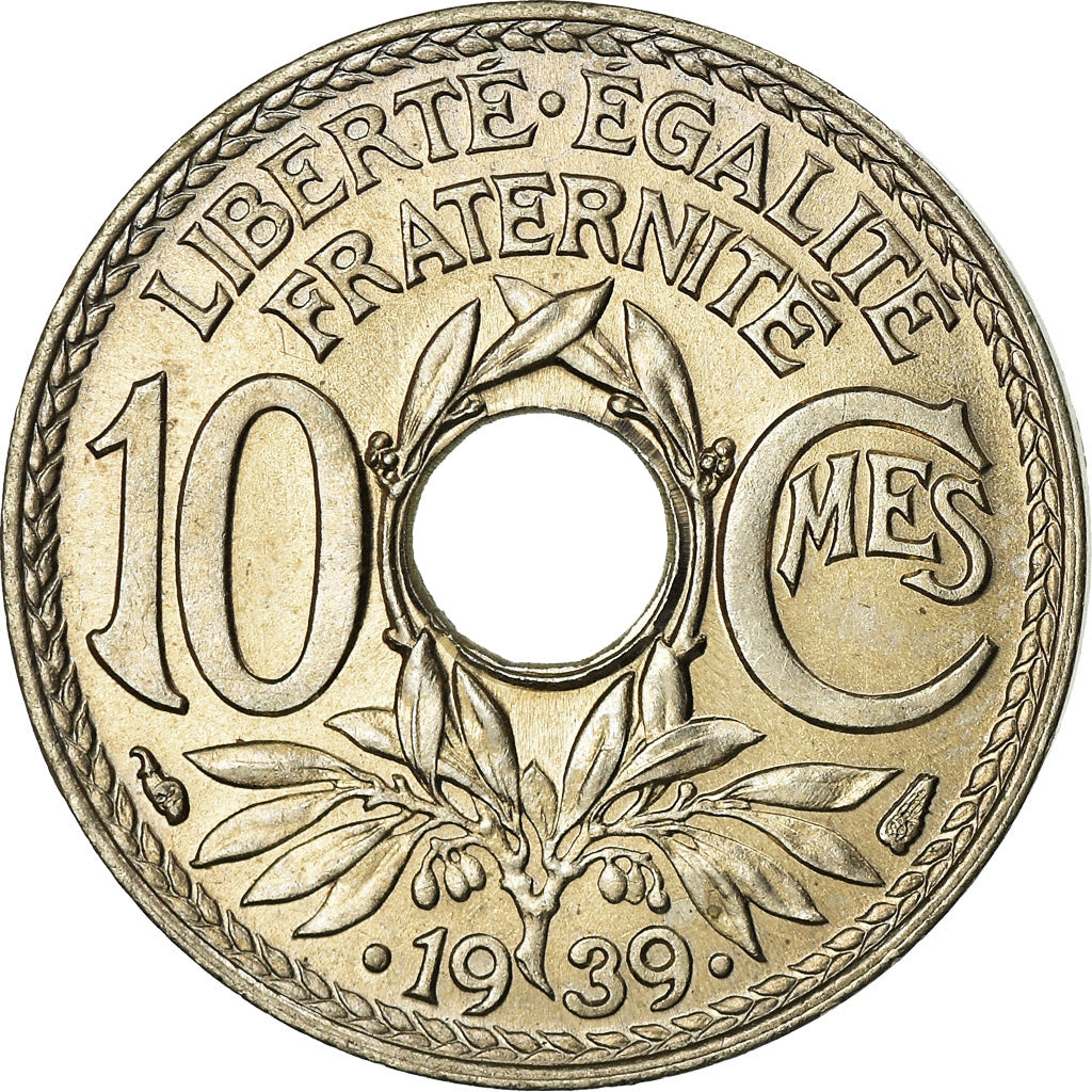 Coin, France, Lindauer, 10 Centimes, 1939, Paris, MS(63), Nickel-Bronze