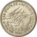Moneda, Estados del África central, 50 Francs, 1984, Paris, MBC, Níquel, KM:11