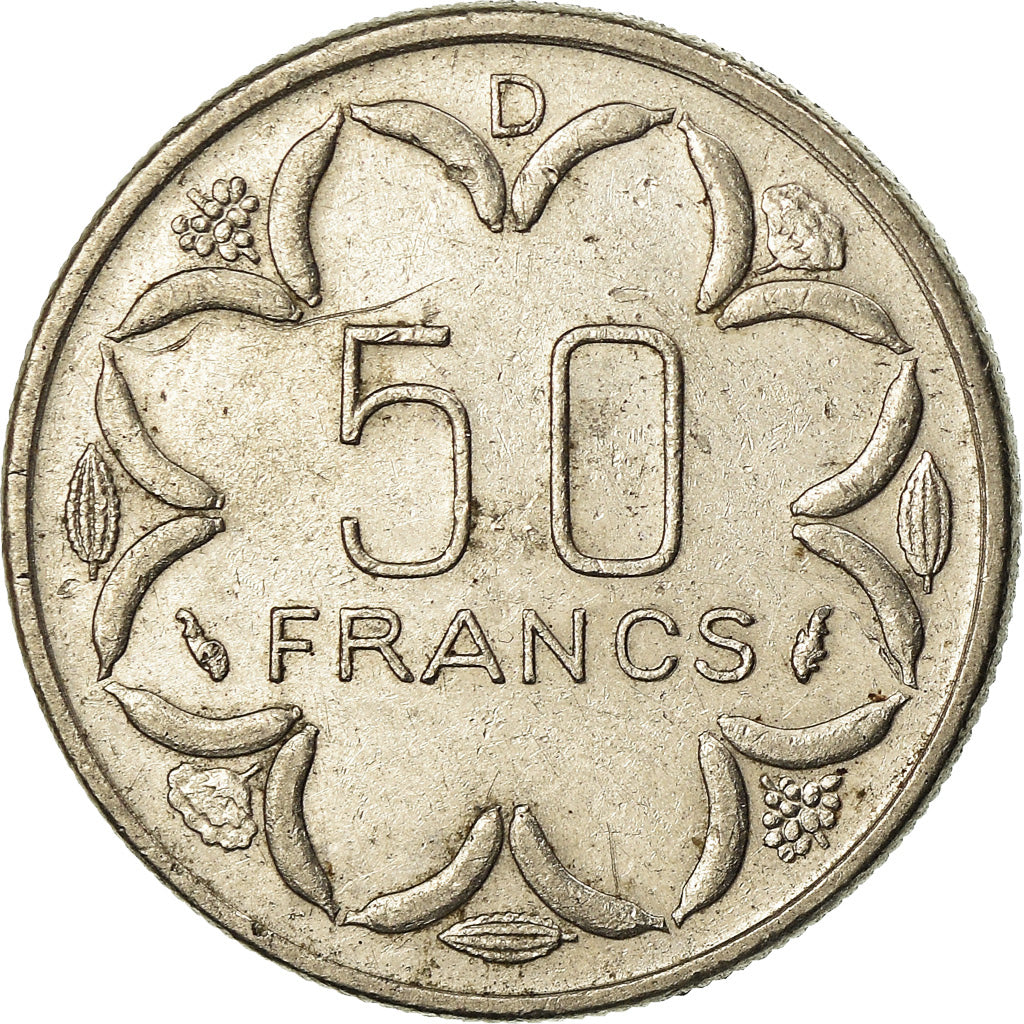 Munten, Staten van Centraal Afrika, 50 Francs, 1984, Paris, ZF, Nickel, KM:11