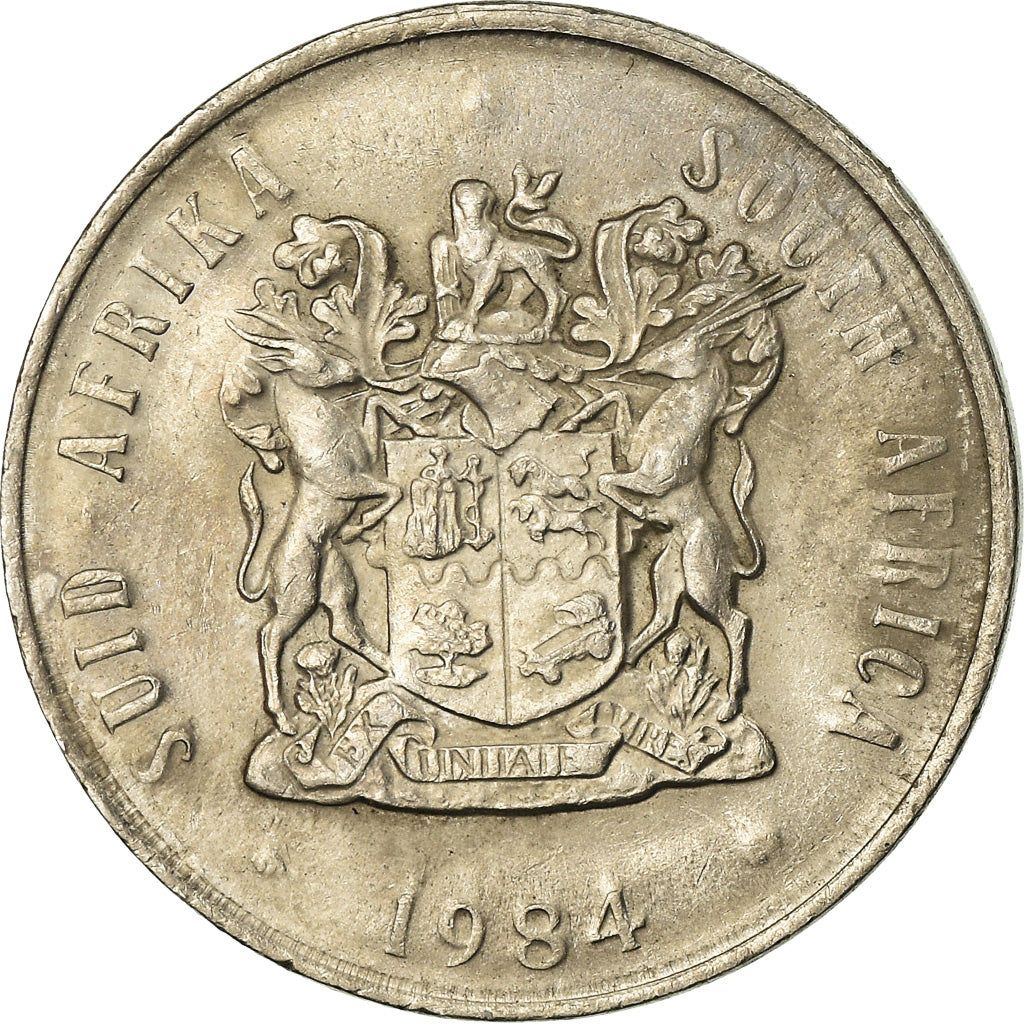 Moneta, Sudafrica, 20 Cents, 1984, SPL-, Nichel, KM:86