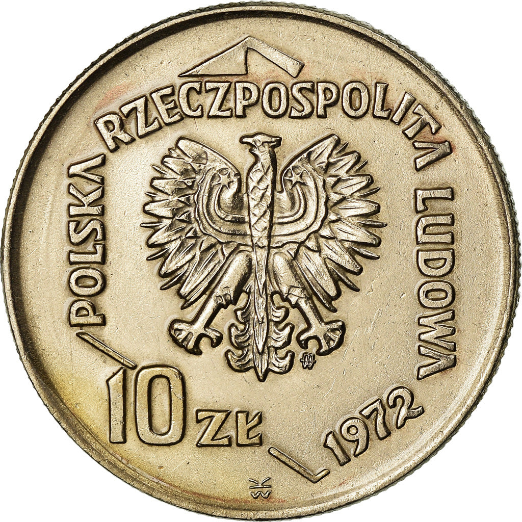 Münze, Polen, 50th Anniversary - Gdynia Seaport, 10 Zlotych, 1972, Warsaw, SS