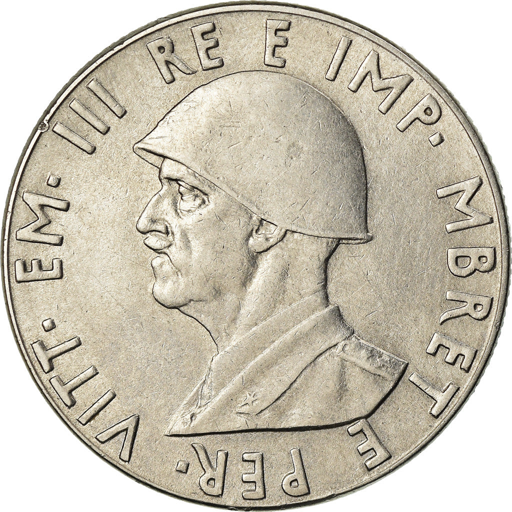 Coin, Albania, Vittorio Emanuele III, 2 Lek, 1939, Rome, EF(40-45), Stainless