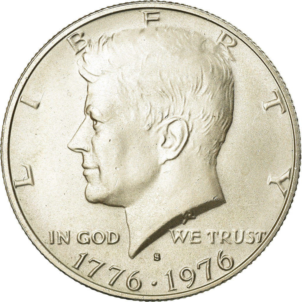 Coin, United States, Kennedy Half Dollar, Half Dollar, 1976, U.S. Mint, San