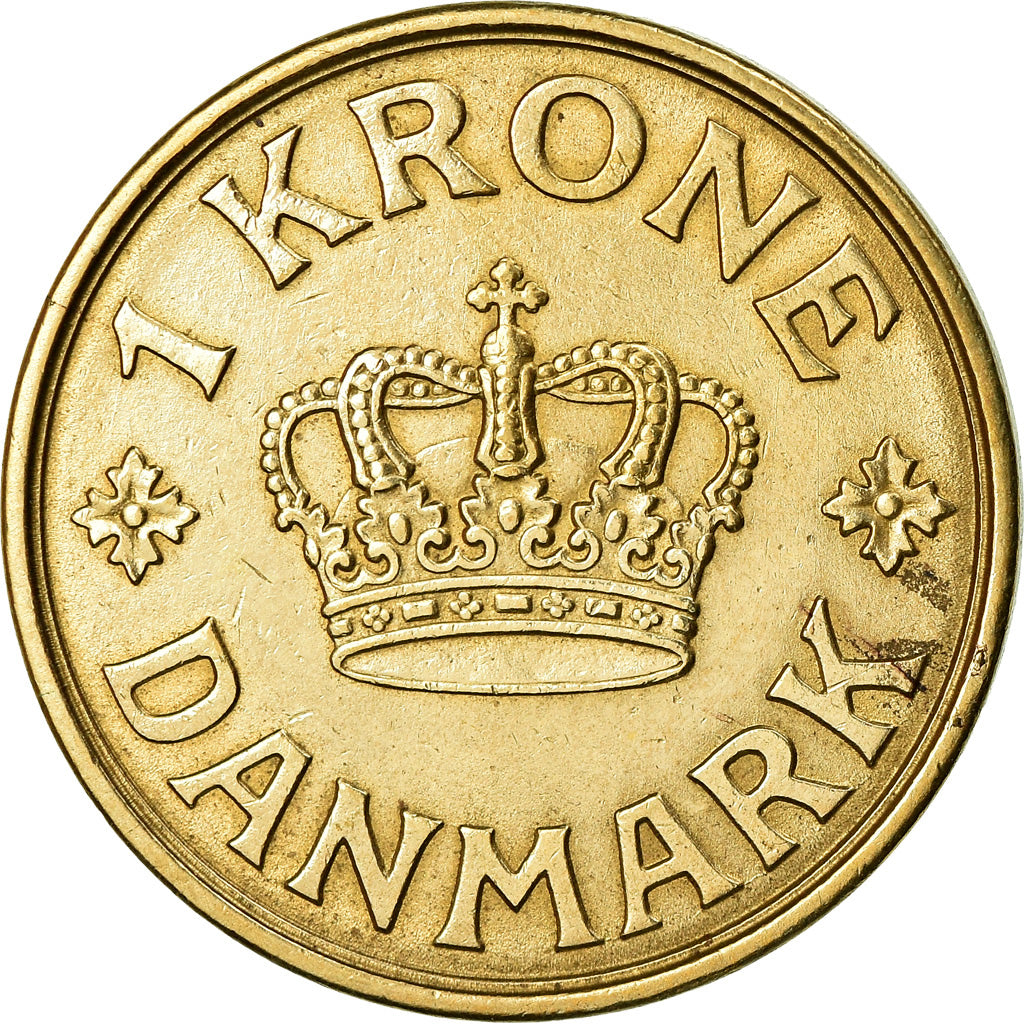 Coin, Denmark, Christian X, Krone, 1935, Copenhagen, AU(55-58), Aluminum-Bronze