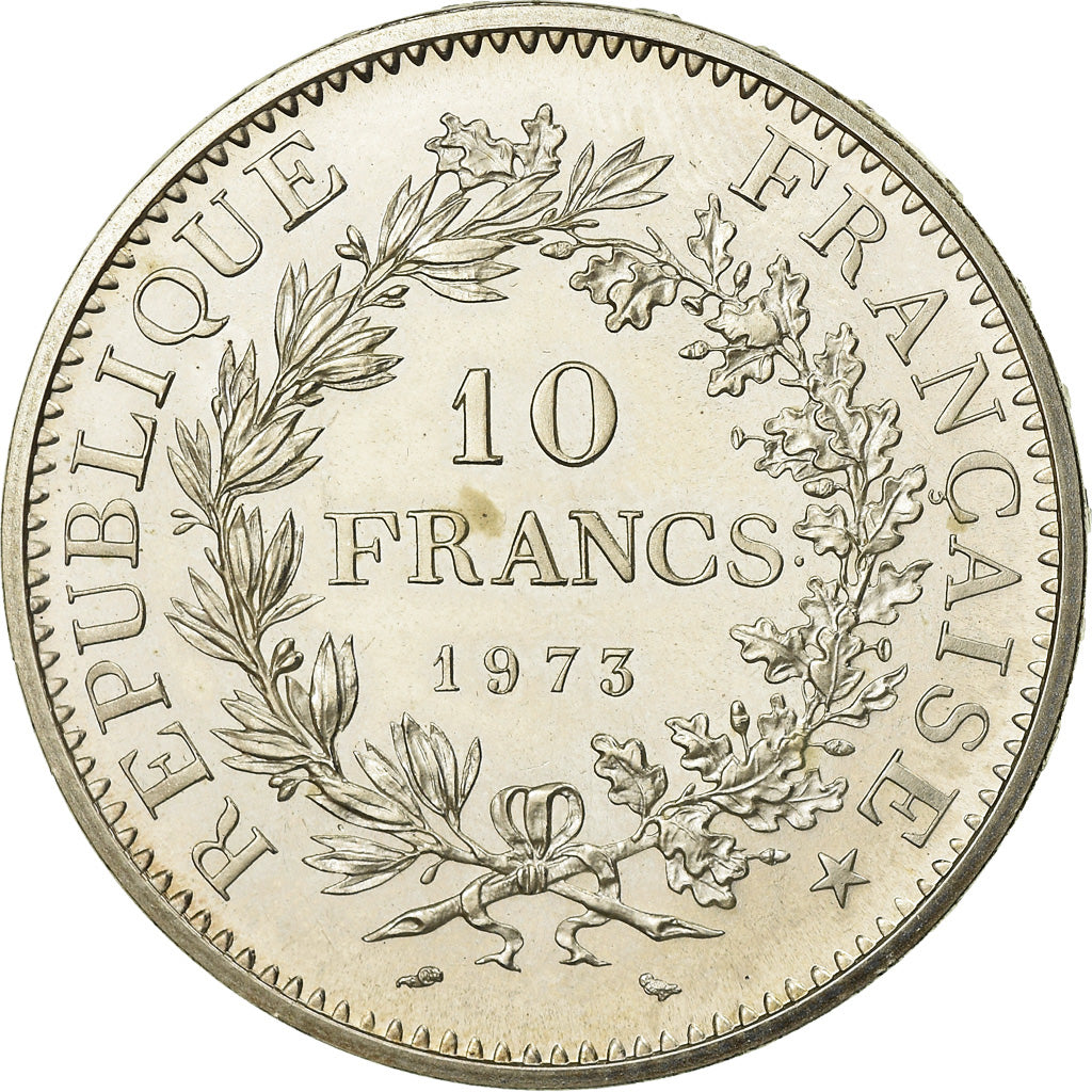 Coin, France, Hercule, 10 Francs, 1973, Paris, FDC, MS(65-70), Silver, KM:932