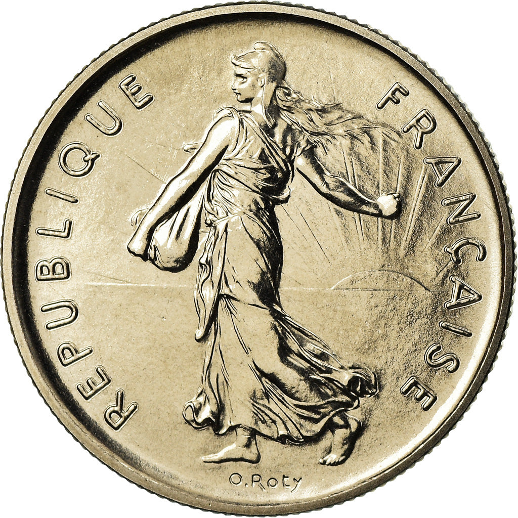 Münze, Frankreich, Semeuse, 5 Francs, 1973, Paris, FDC, STGL, Nickel Clad