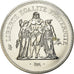 Coin, France, Hercule, 50 Francs, 1974, Paris, MS(65-70), Silver, KM:941.1