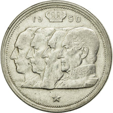 Coin, Belgium, 100 Francs, 100 Frank, 1950, AU(50-53), Silver, KM:138.1