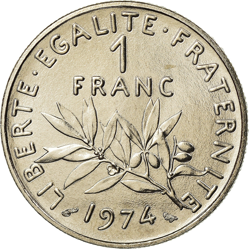 Monnaie, France, Semeuse, Franc, 1974, Paris, FDC, FDC, Nickel, Gadoury:474