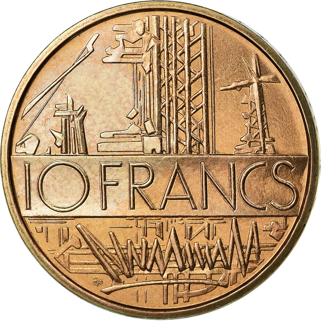 Coin, France, Mathieu, 10 Francs, 1976, FDC, MS(65-70), Nickel-brass, KM:940