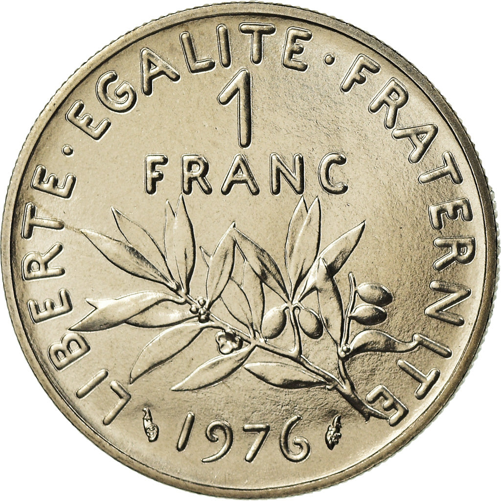 Monnaie, France, Semeuse, Franc, 1976, Paris, FDC, FDC, Nickel, Gadoury:474
