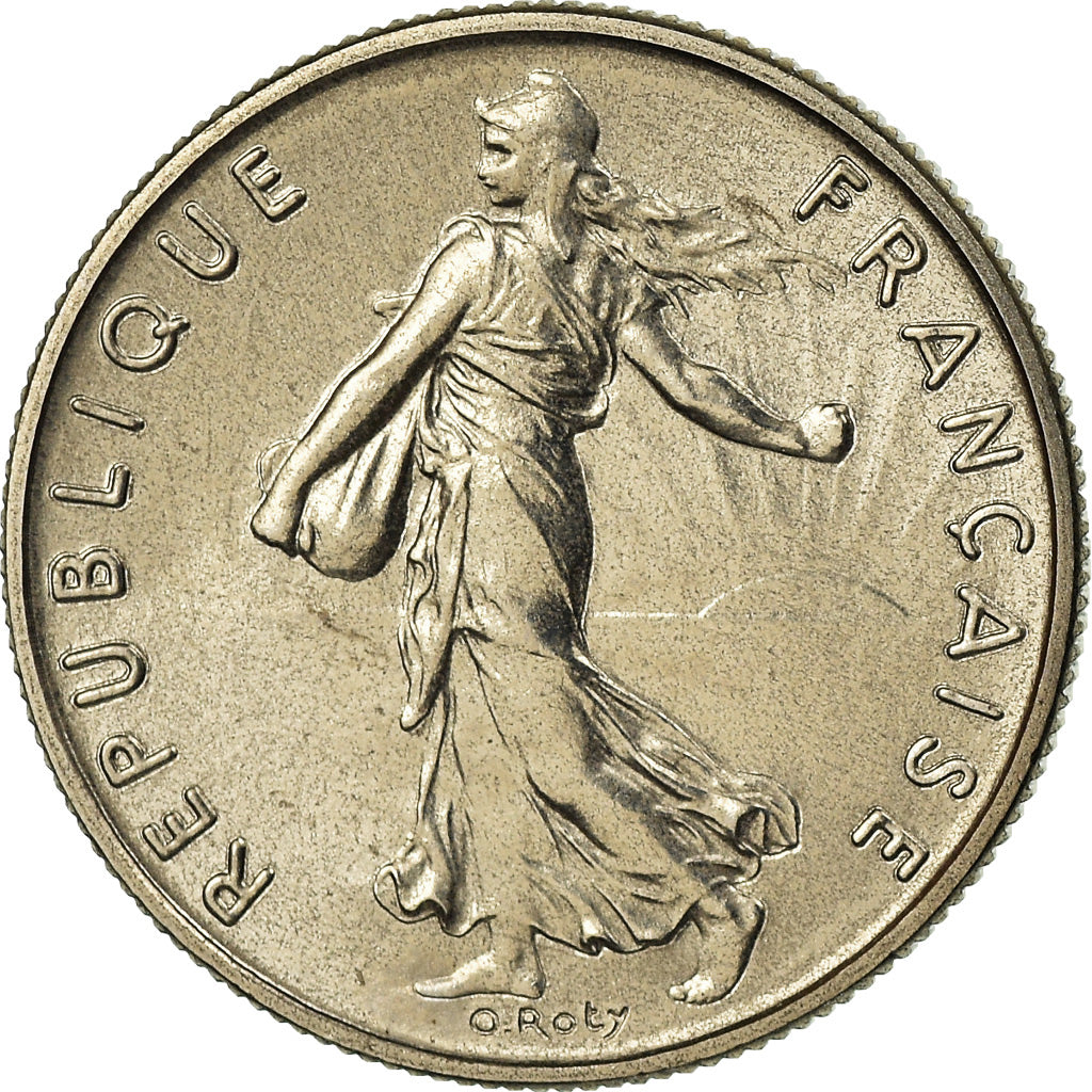 Coin, France, Semeuse, 1/2 Franc, 1975, Paris, FDC, MS(65-70), Nickel, KM:931.1