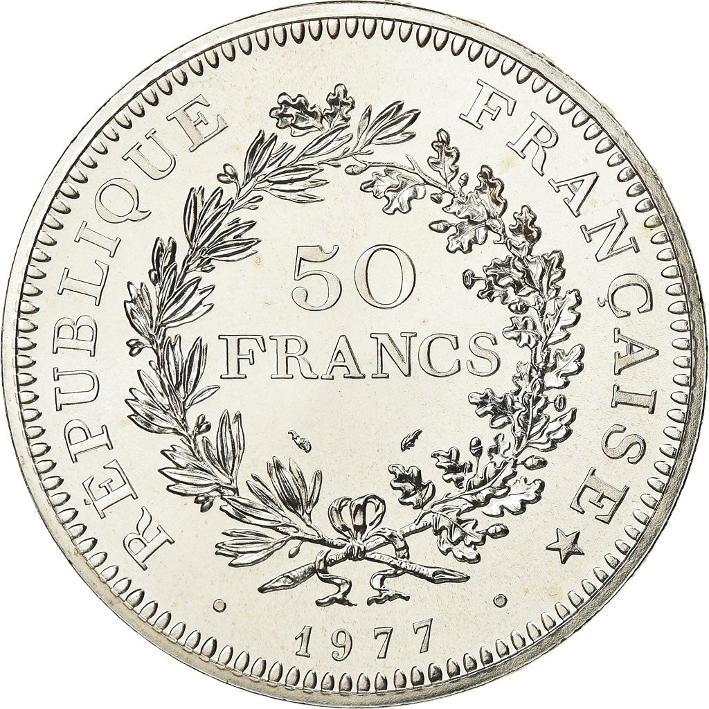 Monnaie, France, Hercule, 50 Francs, 1977, Paris, FDC, FDC, Argent, Gadoury:882