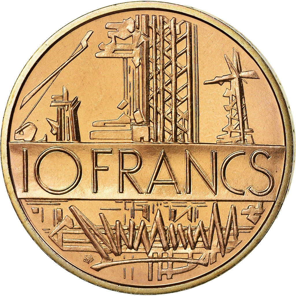 Coin, France, Mathieu, 10 Francs, 1977, FDC, MS(65-70), Nickel-brass, KM:940