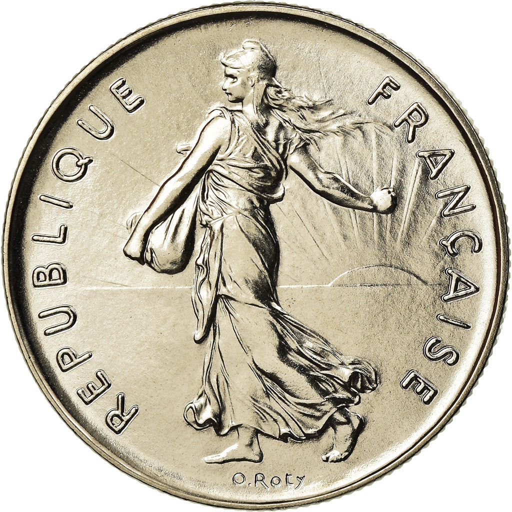 Coin, France, Semeuse, 5 Francs, 1977, Paris, FDC, MS(65-70), Nickel Clad