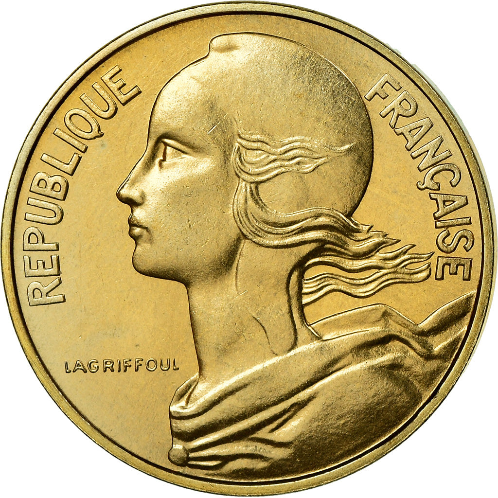 Munten, Frankrijk, Marianne, 10 Centimes, 1977, Paris, FDC, FDC