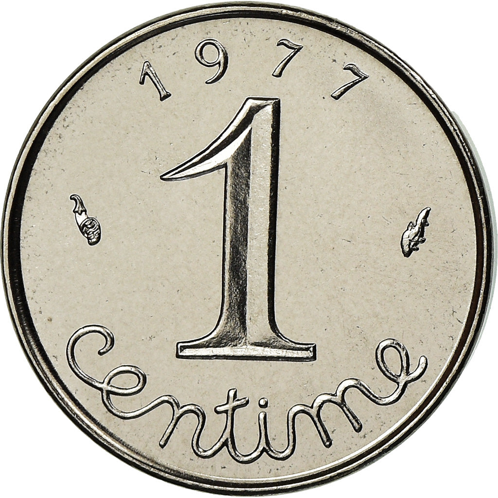 Moneda, Francia, Épi, Centime, 1977, Paris, FDC, FDC, Acero inoxidable, KM:928