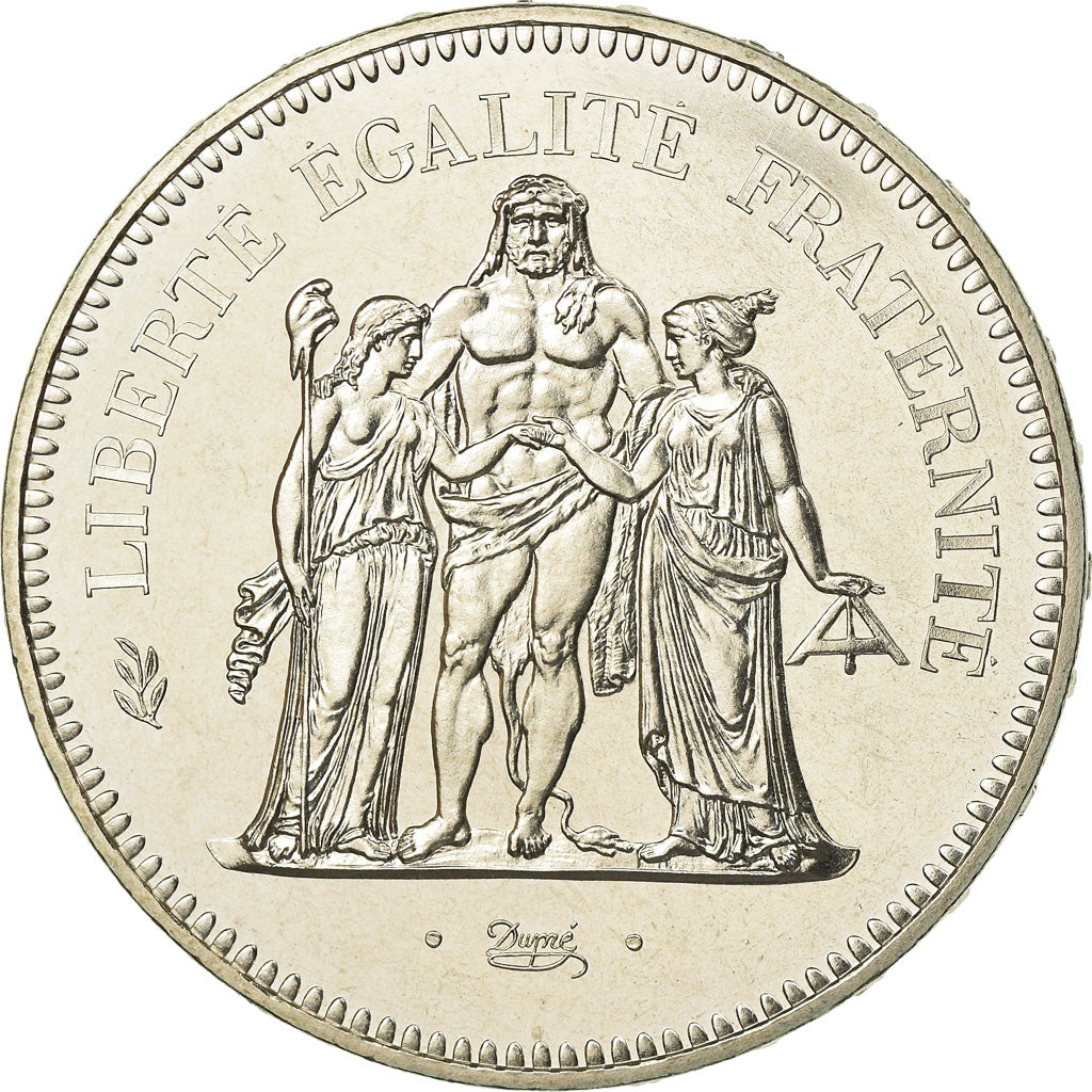 Coin, France, Hercule, 50 Francs, 1980, Paris, FDC, MS(65-70), Silver, KM:941.1