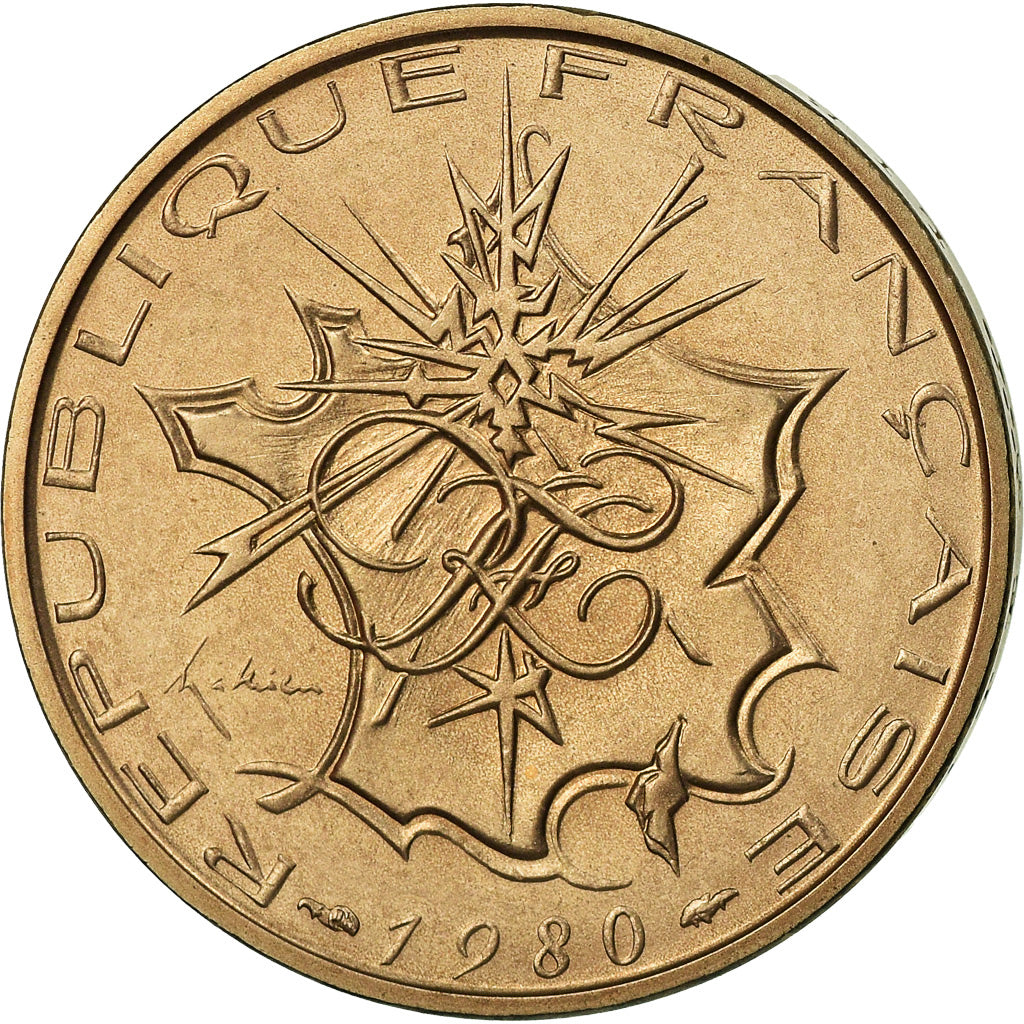Coin, France, Mathieu, 10 Francs, 1980, FDC, MS(65-70), Nickel-brass, KM:940