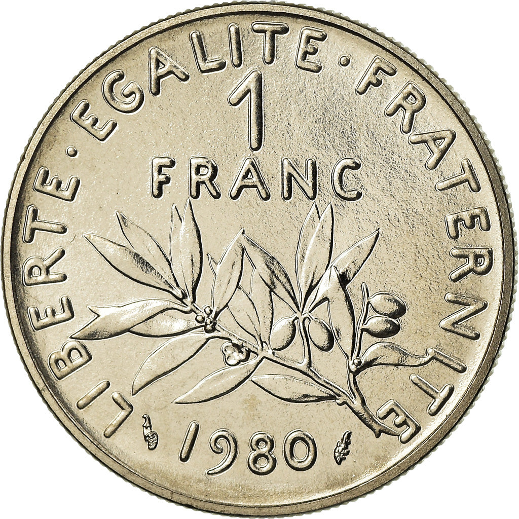 Monnaie, France, Semeuse, Franc, 1980, Paris, FDC, FDC, Nickel, Gadoury:474