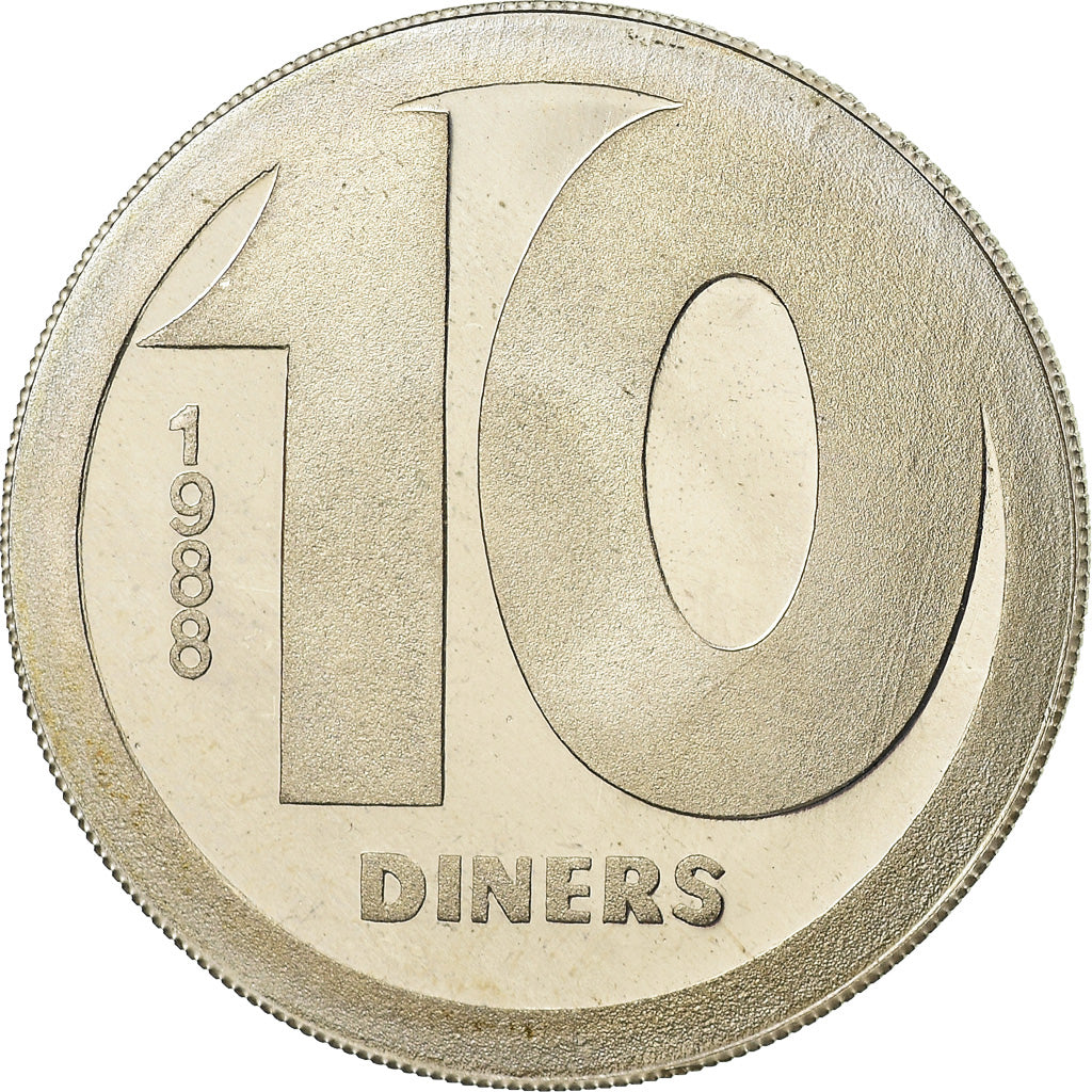 Coin, Andorra, 10 Diners, 1988, FDC, MS(65-70), Silver, KM:52