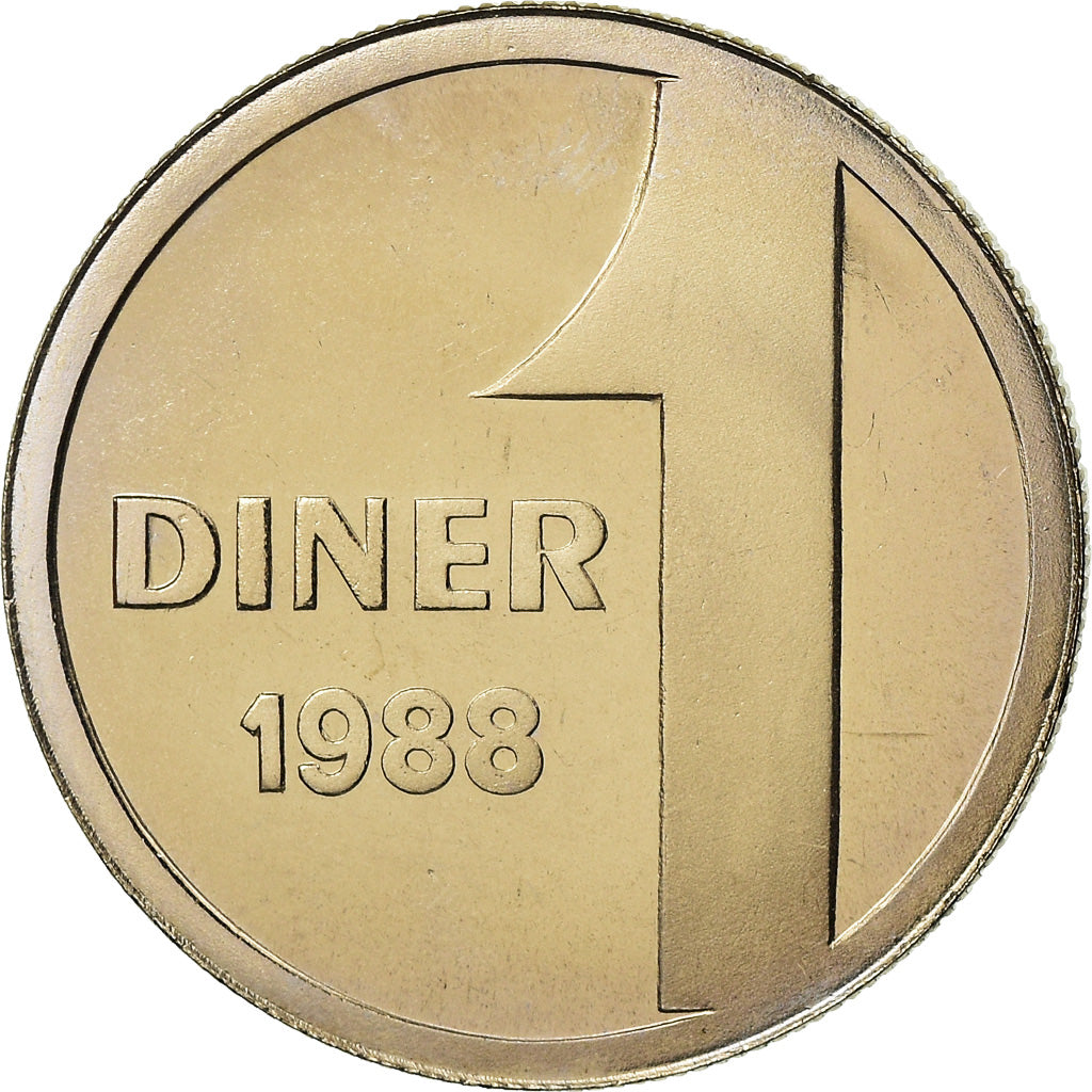 Coin, Andorra, Diner, 1988, FDC, MS(65-70), Copper-nickel, KM:49