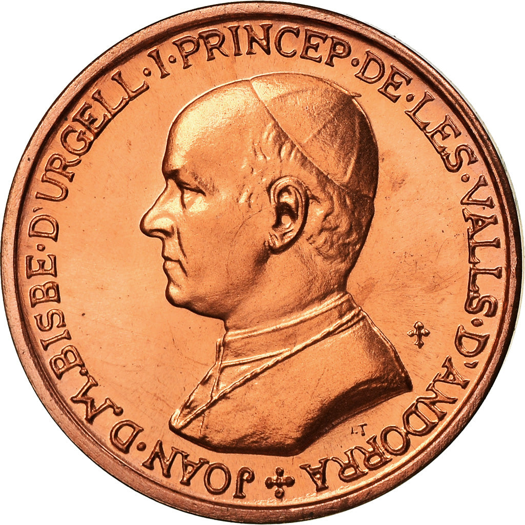 Coin, Andorra, 25 Centims, 1986, FDC, MS(65-70), Bronze, KM:33