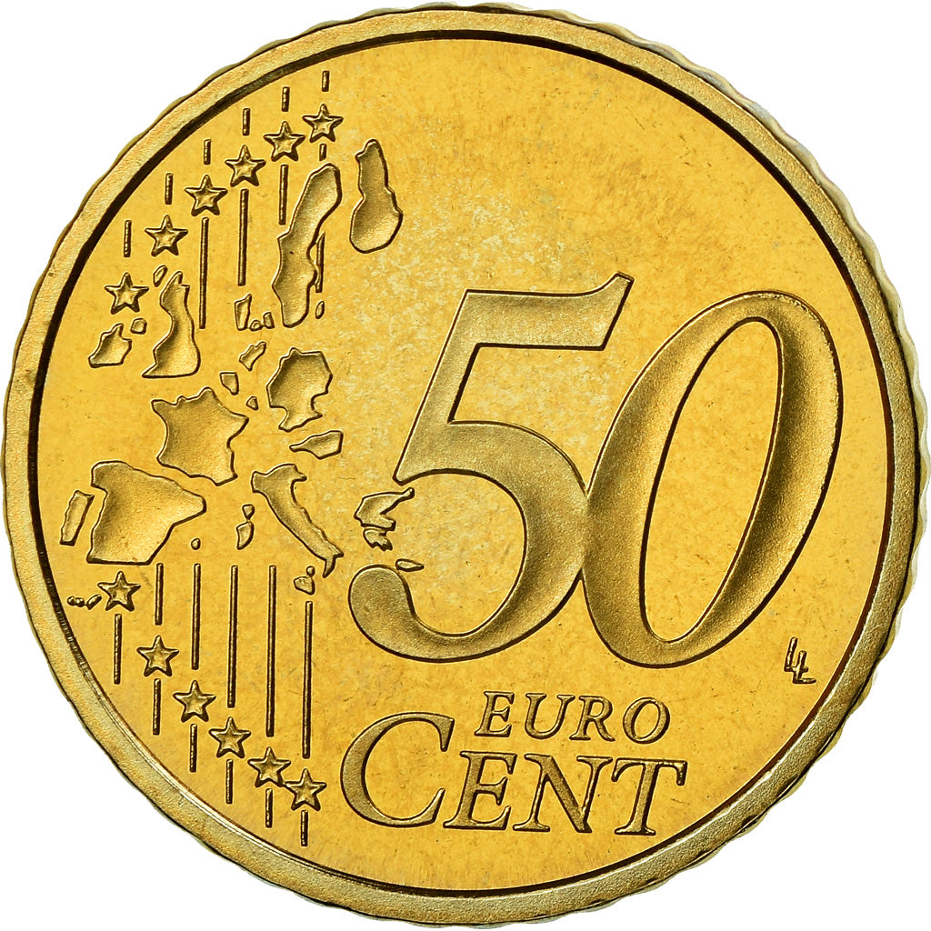 France, 50 Euro Cent, 2003, BE, MS(65-70), Brass, KM:1287