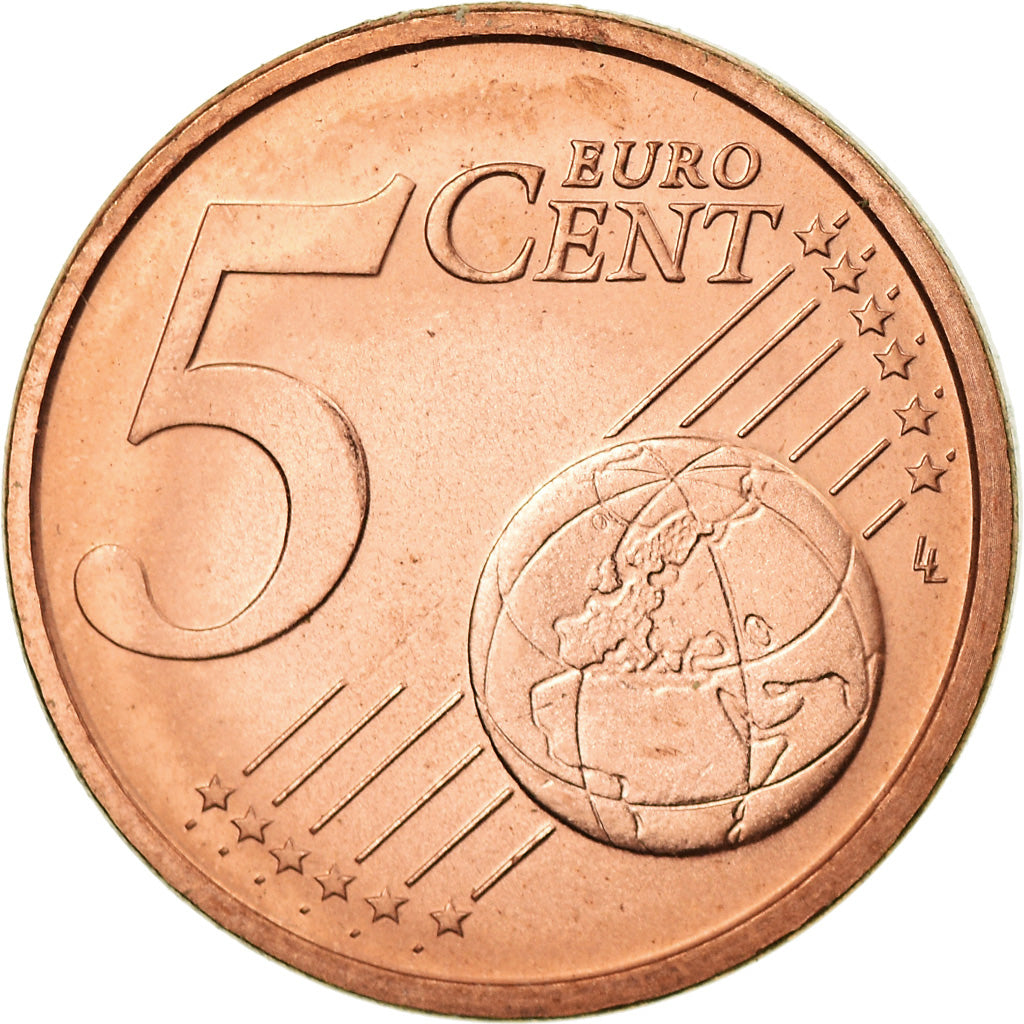 Vatikanstadt, 5 Euro Cent, 2008, BU, STGL, Copper Plated Steel, KM:377