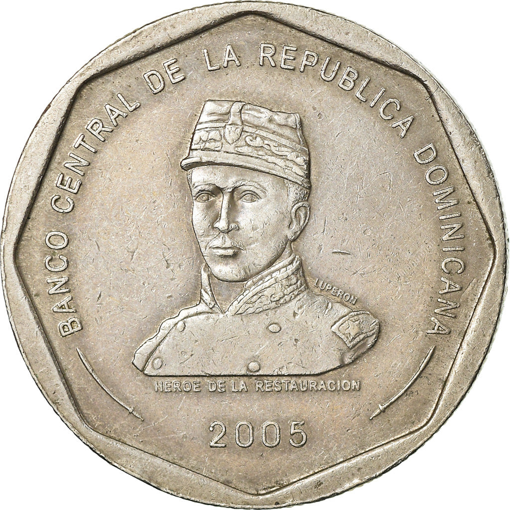 Monnaie, Dominican Republic, 25 Pesos, 2005, TTB, Copper-nickel, KM:107