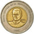 Moneda, República Dominicana, 10 Pesos, 2007, MBC, Bimetálico, KM:106
