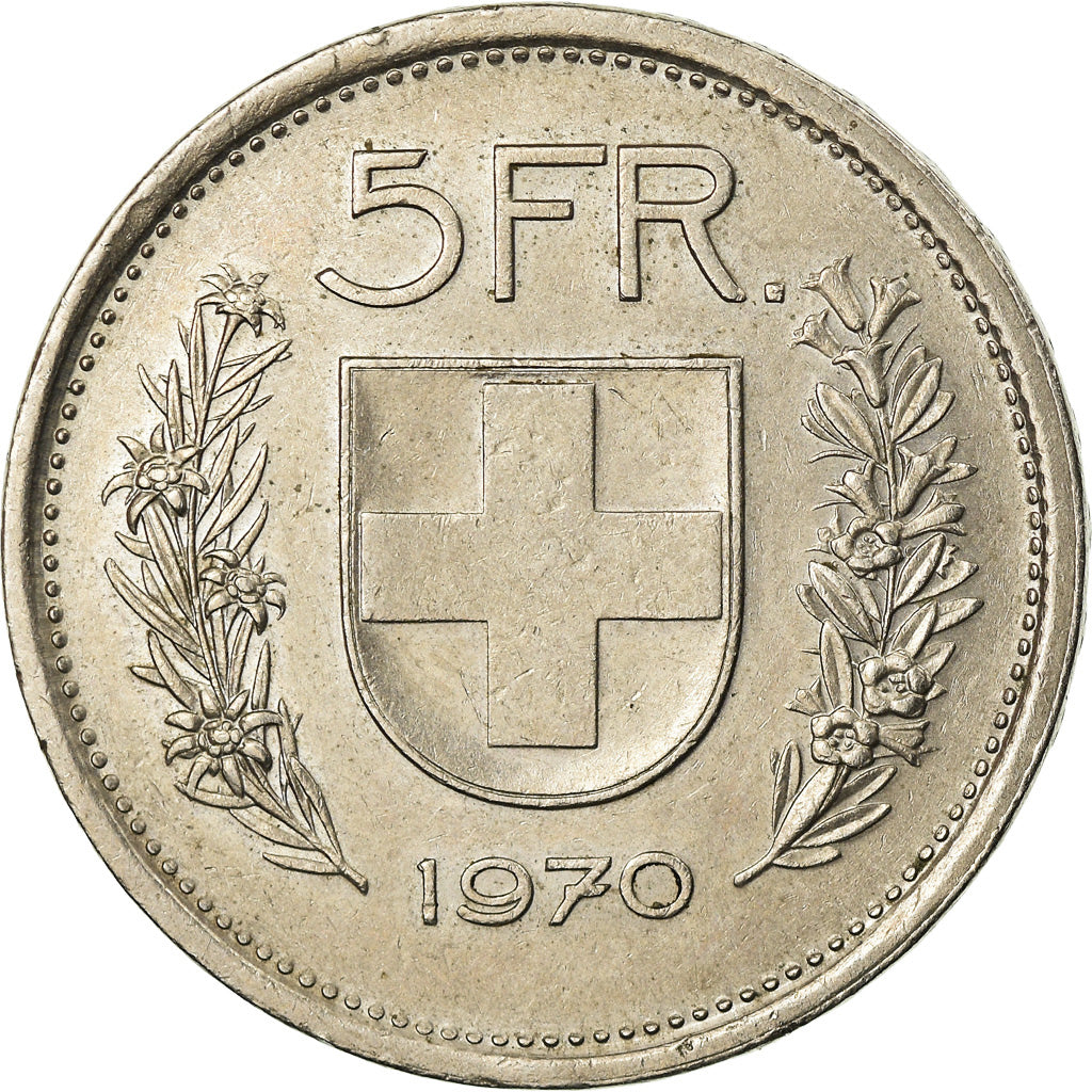 Monnaie, Suisse, 5 Francs, 1970, Bern, TTB, Copper-nickel, KM:40a.1