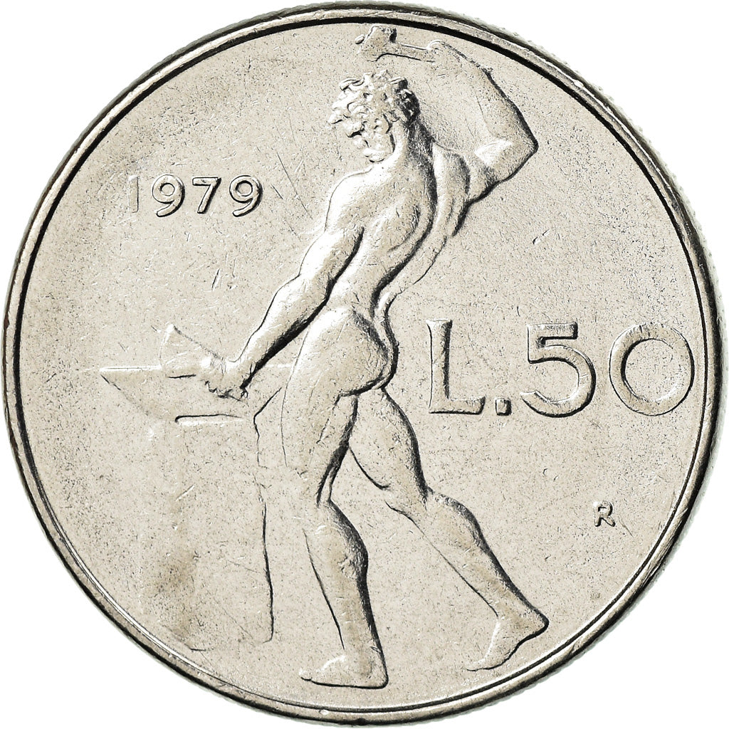 Monnaie, Italie, 50 Lire, 1979, Rome, TTB+, Stainless Steel, KM:95.1