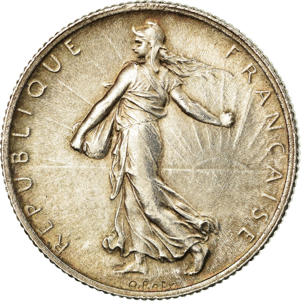 Coin, France, Semeuse, 2 Francs, 1919, Paris, EF(40-45), Silver, KM:845.1