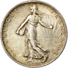 Coin, France, Semeuse, 2 Francs, 1919, Paris, EF(40-45), Silver, KM:845.1