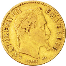 France, Napoleon III, Napoléon III, 10 Francs, 1863, Strasbourg, VF(30-35),...