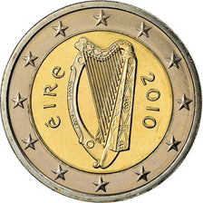 IRELAND REPUBLIC, 2 Euro, 2010, BU, MS(65-70), Bi-Metallic, KM:51