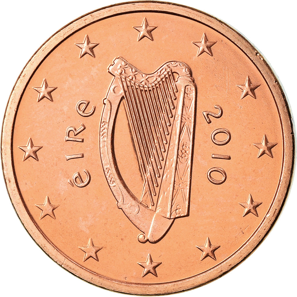REPÚBLICA DE IRLANDA, 5 Euro Cent, 2010, BU, FDC, Cobre chapado en acero, KM:34