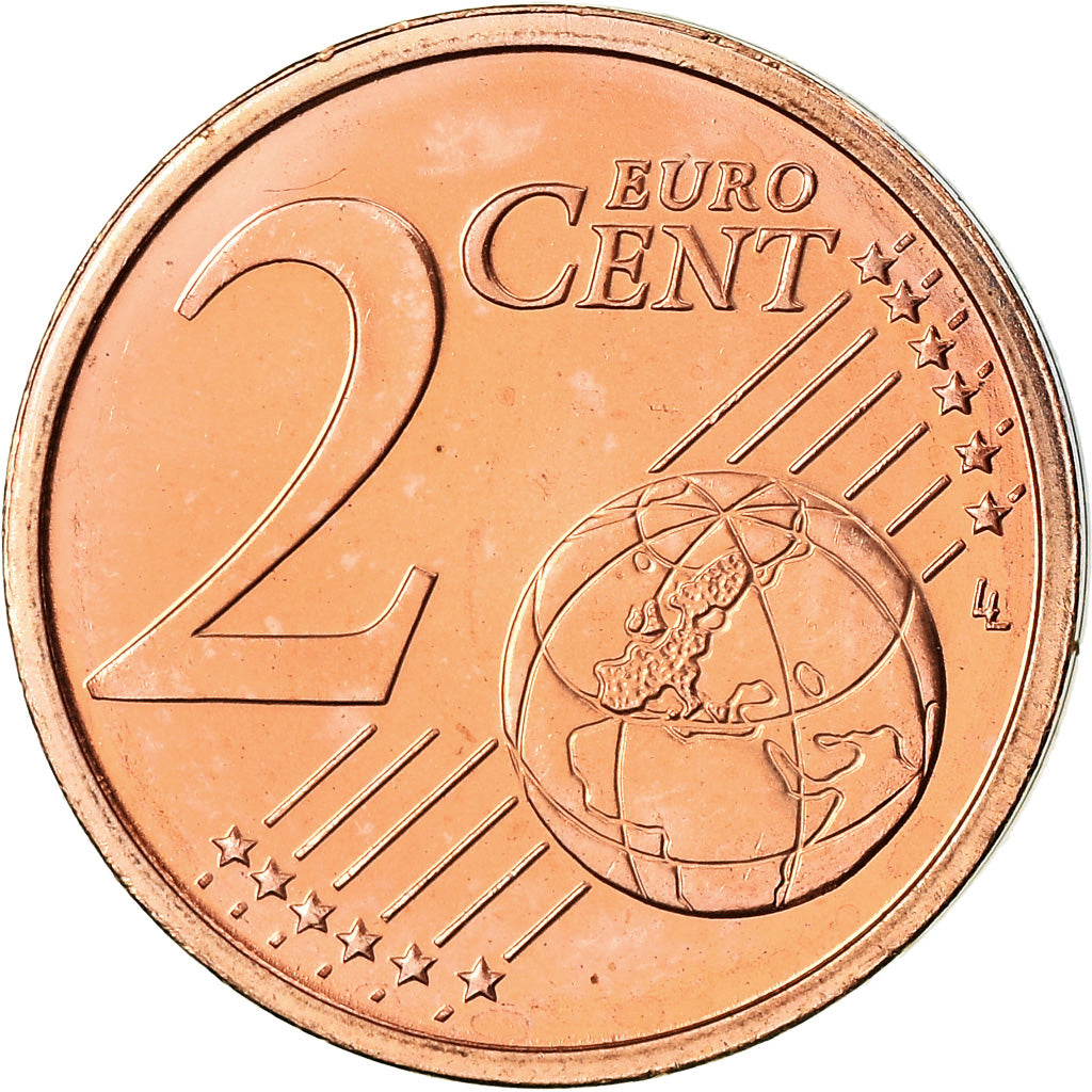 REPUBLIKA IRLANDII, 2 Euro Cent, 2010, Sandyford, BU, MS(65-70), Miedź